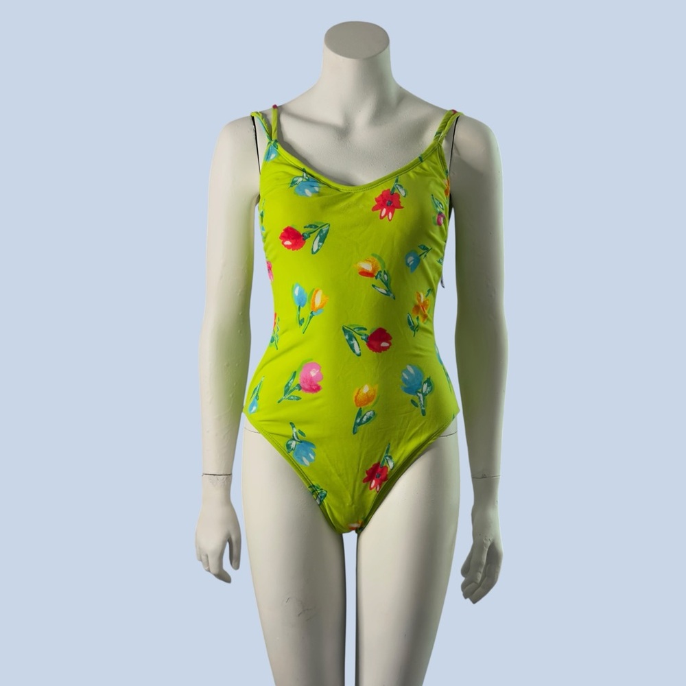 Vintage 1990s Womens
 Waist Snatching Swim Suit